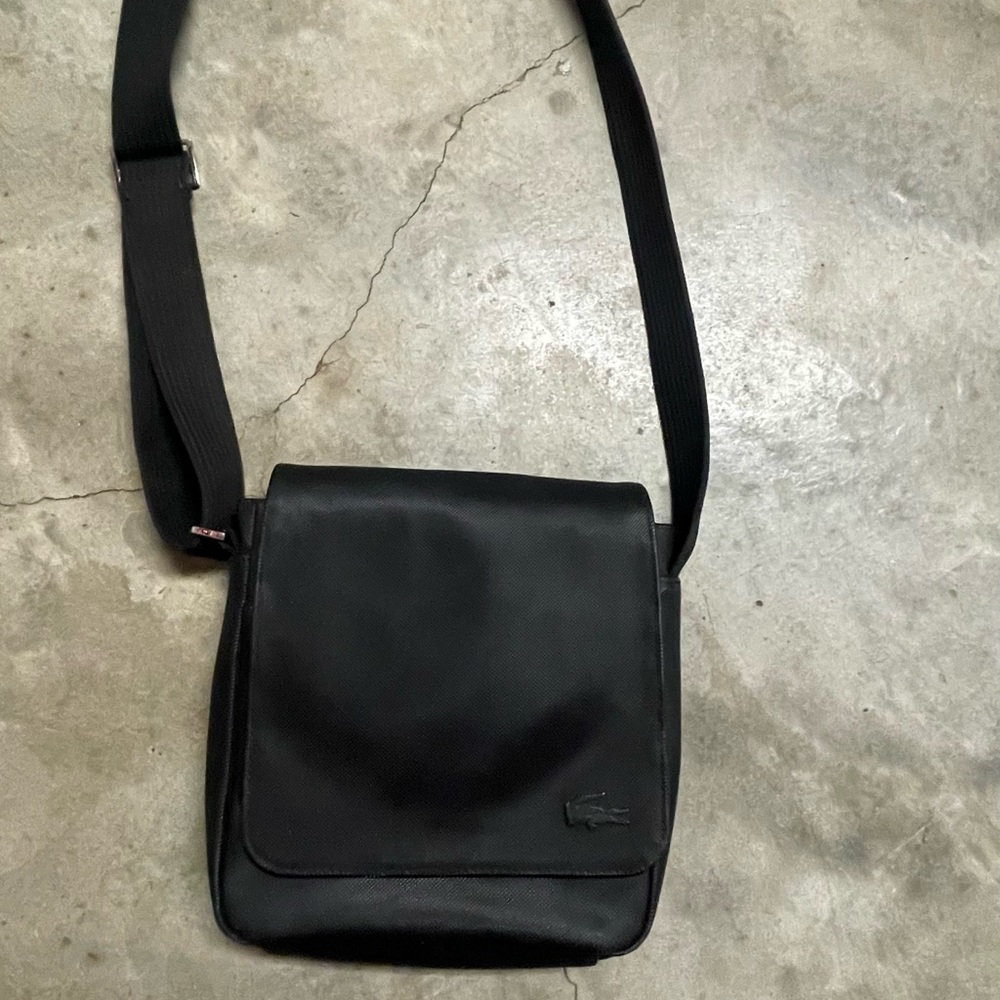 Lacoste Black Men's Messenger Bag